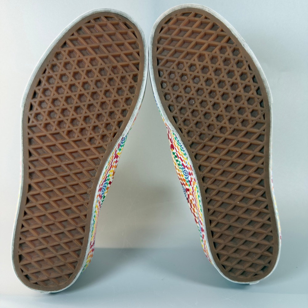 Vans Old Skool Platform Pride Womens 7.5 7 1/2 Rainbow All Over Skate‎ Shoe Lace - Picture 16 of 16